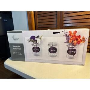 True living essentials mason jar wall decorations